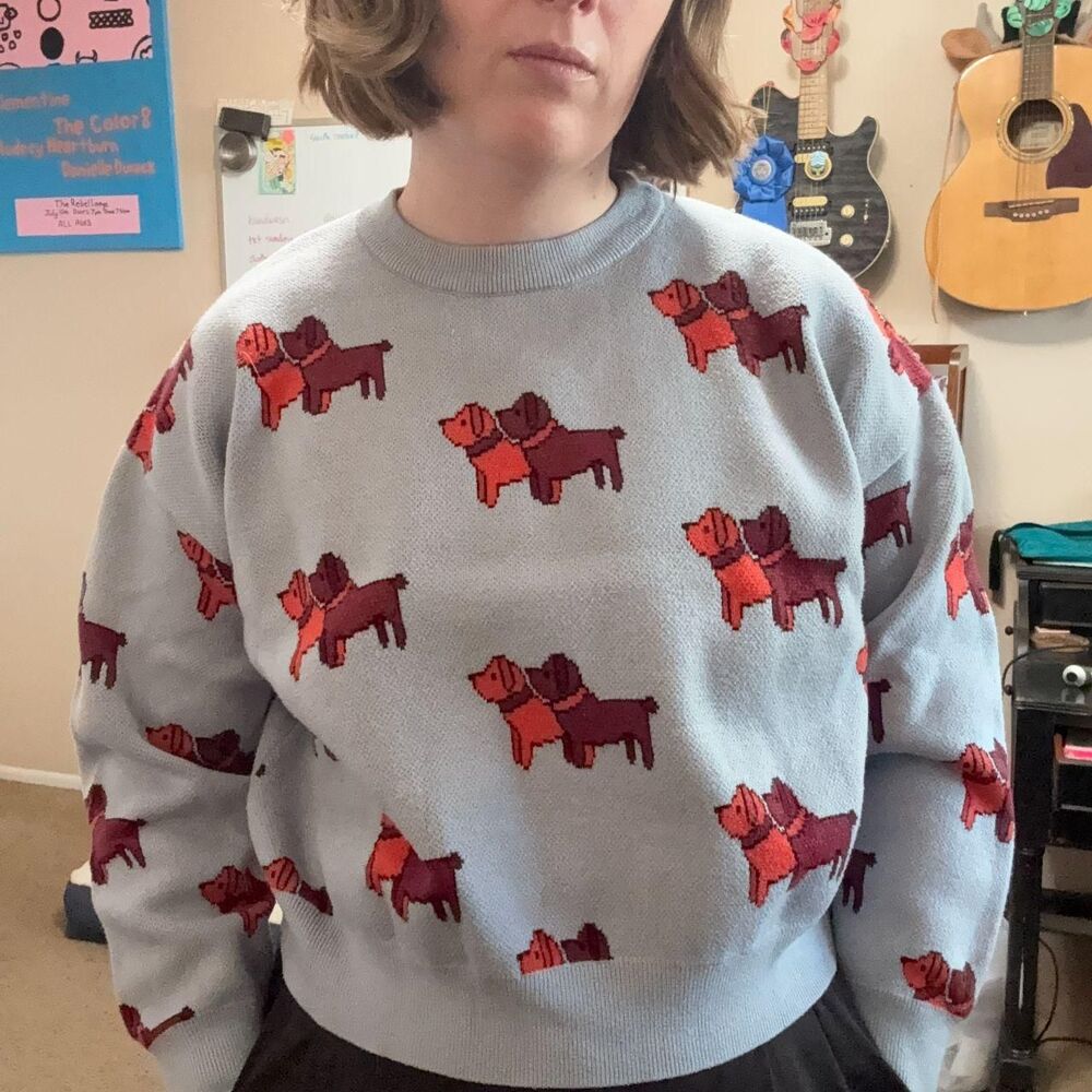 Dog Sweatshirt Find-me-now Women's Blue Large